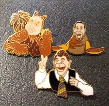 Pin’s Lot de 3 Marionnettes Bébête Show Fabius, Pasqua, Reagan (122)