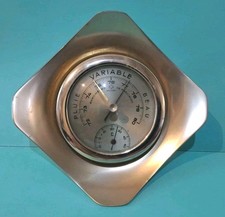 Ancien BAROMÈTRE-THERMOMÈTRE De Précision Marque NAUDET Mural Made In France 