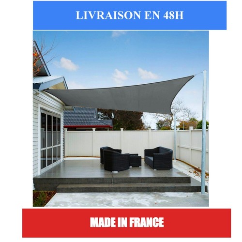 Voile ombrage rectangulaire - voile, d'ombrage