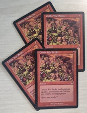 Lot 4× Goblin War Strike VO – Scourge – Magic MTG