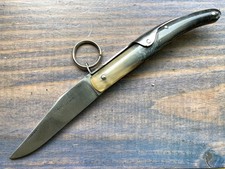 Ancien Couteau (LT19CM) TARRY LEVIGNE LEZARD PALME CORNE VINTAGE KNIFE MESSER