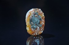 Carved agate perfume sachet - agate, of