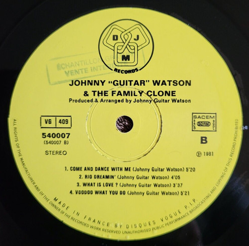 Johnny guitar watson - johnny, 33t