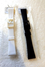 Bracelets en silicone, neufs, 14 ou 16mm au choix, noirs ou blancs