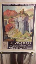 AFFICHE ARDECHE VIVARAIS  VALS LES BAINS  JULIEN LACAZE 