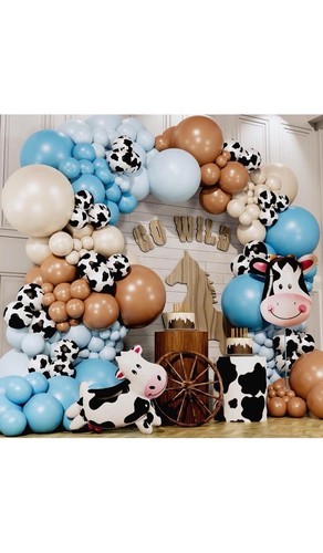 Western cowboy balloon garland - western,