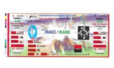 RARE / TICKET BILLET MATCH - RUGBY : FRANCE - IRLANDE IRELAND 1996 SPORT CONCERT