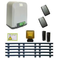 Kit de portail coulissant complet InDeM VIVO 424 24V 400kg + 5m de crémaillère