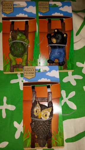 Hugger figurines flower pot - figurines,