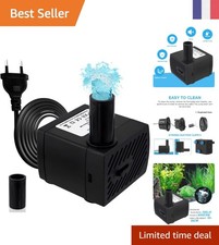 Pompe Submersible Silencieuse 5 W - Débit 350 L/H pour Aquarium & Fontaines