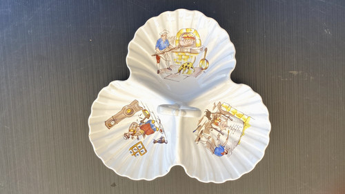 Ancien plat coquilles - ancien,
