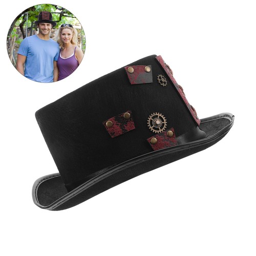 Chapeau gothique engrenage - chapeau,