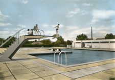 Carte SALINDRES La piscine Plongeoir avec plongeurs