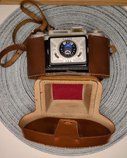 Ancien appareil photo ELITE FEX fexar optic-spec dans son étui 