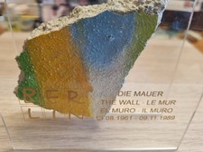 Allemagne Pièce originale authentique du mur de Berlin taille L 7 cm en...