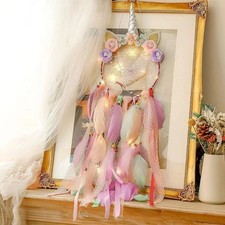 Attrape-Rêves Licorne Lumineux – Décoration Murale Enfant