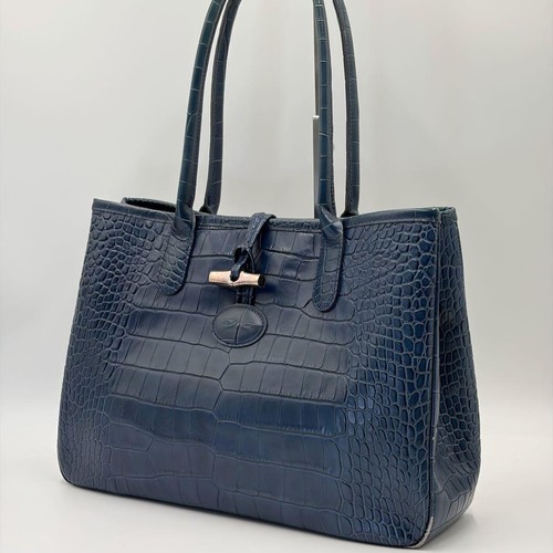 Longchamp roseau blue - roseau, leather
