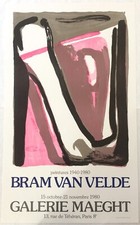 Bram VAN VELDE, Galerie Maeght, 1980 (MP 358). Affiche originale en lithographie