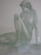 Manzano Virginie  (1950) / Lithographie originale signée numérotée 91/350