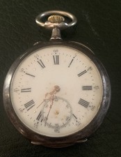 Montre gousset en argent spiral breguet 15 rubis diamètre 50