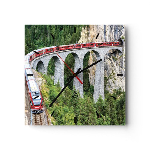 Horloge murale verre - horloge,