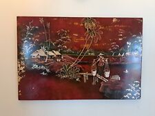 Thanh Lap , Village Animé , Laque De Hanoi , XX°. 