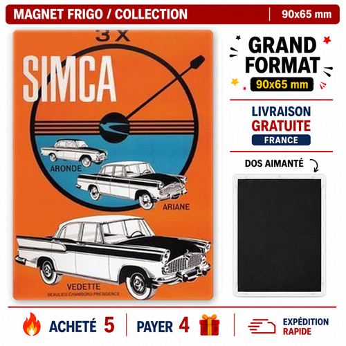 Magnet frigo simca voiture - magnet,