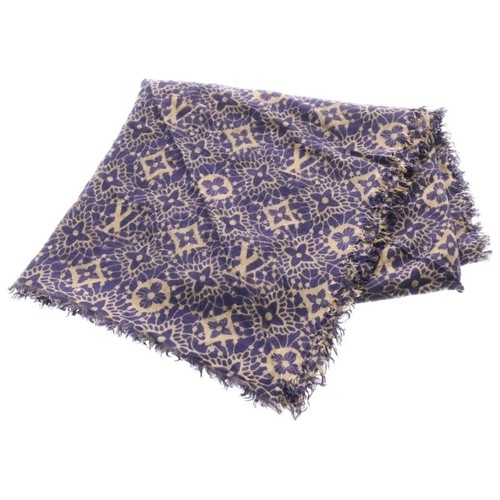 étole monogramme dentelle - monogramme,