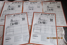 Lot 5 fiches techniques ancien