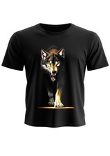 Tee shirt loup solitaire 100%