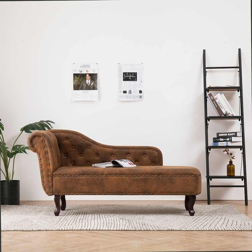 Vidaxl chaise longue - vidaxl, daim