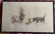 Gravure lithographie 1920's georges Redon copyright les artistes modernes Paris