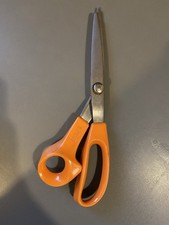 Ciseaux à cranter orange fiskars japan vintage papier tissu loisirs créatifs