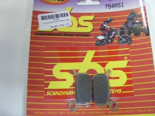 Plaquettes frein avant sbs - frein,