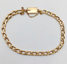 Bracelet vintage or 18k mailles gourmette 12 gr 19,5 cm