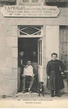 45 MARCILLY EN VILLETTE #FG59345 CURIEUSE ENSEIGNE BARBIER COIFFEUR TAPHALOT C