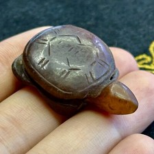 Rare figurine ancienne tortue de jade grecque romaine sculptée en bon état