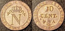 Napoléon Ier - 10 cent. au N