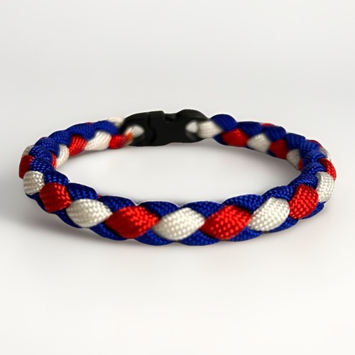 Blue red white paracord - blue,