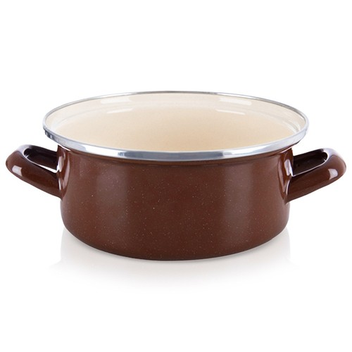 Casserole émaillée rétro - Émaillée,