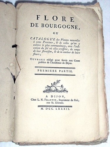 Livre ancien durande 1er flore - ancien,