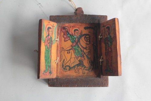 Icône orthodoxe triptyque