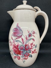 ANCIENNNE CAFETIERE THEIÈRE DECOR ROSE CZECHOSLOVAKIA PORCELAINE