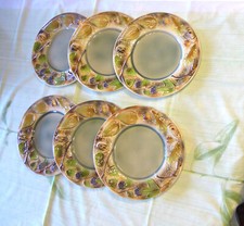 6 Assiettes Barbotine St