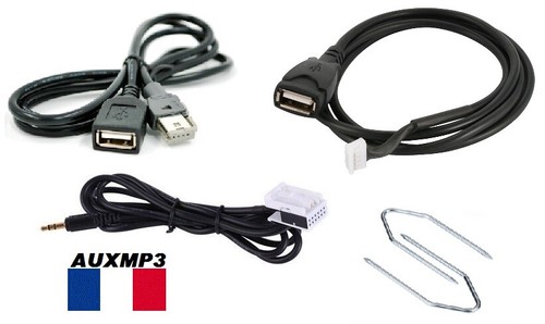 Cles cable auxiliaire - usb, pour