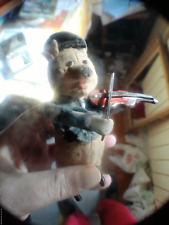 jouet ancien mécanique Cochon violoniste SCHUCO  Automate 1900 rare 