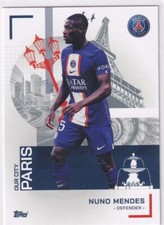 Topps Psg Paris Team-Set 2023 Football Carte Numéro 29 Nuno Mendes Our City
