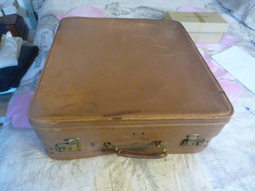 Valise cabine ancienne cuir - valise,