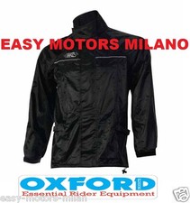 Veste Anti-pluie Imperméable OXFORD Noir Moto Scooter Atv Quad Vélo
