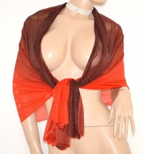 Etole femme rouge bordeaux amarante foulard châle écharpe shimmer U30X